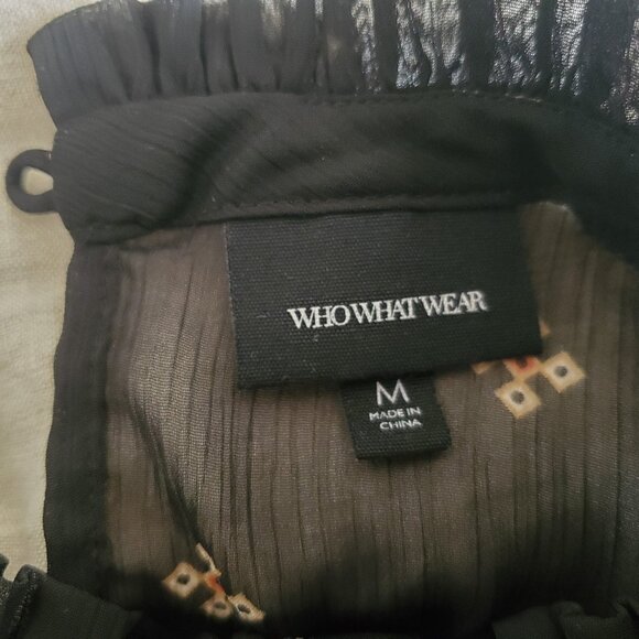 Who What Wear Chiffon Long Sleeve Blouse - Picture 6 of 8